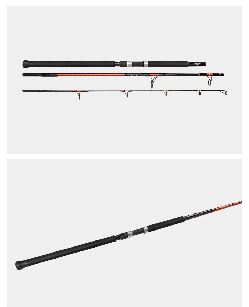 NOEBY VOYAGER Travel Popping Rod – 2.49m | Fuji Guides | Torayca | Offshore Casting | Portable | Big Game GT & Kingfish - Cast And Catch
