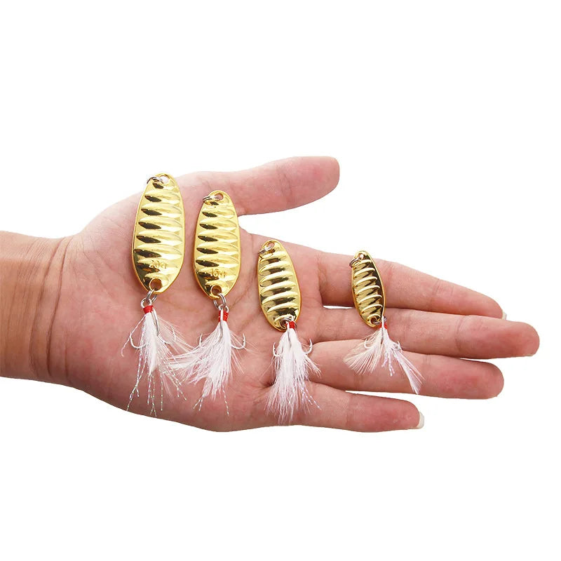 Lure Spoon Fishing Lure – 1pcs | Wobbler/Spinner Bait/Shad | Sequin Metal Jig | Topwater Carp & Bass Fishing - Cast And Catch
