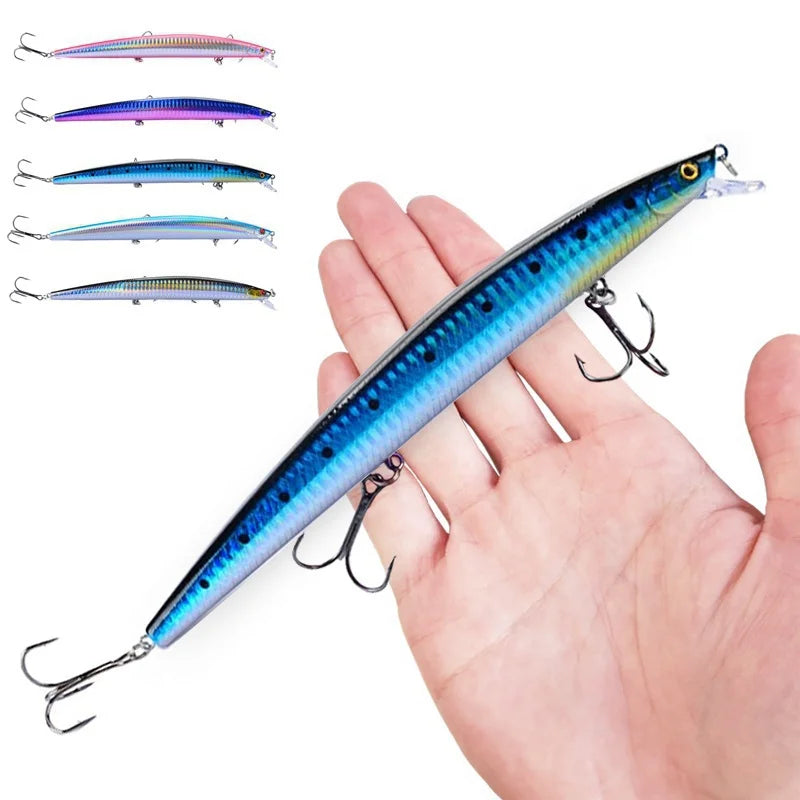 FLYSAND Crankbait Lure – 18cm, 24g | Hard Bait | Sea Wobbler | Swimming Laser Minnow | Artificial Fishing Bait - Cast And Catch