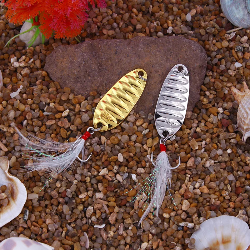 Lure Spoon Fishing Lure – 1pcs | Wobbler/Spinner Bait/Shad | Sequin Metal Jig | Topwater Carp & Bass Fishing - Cast And Catch