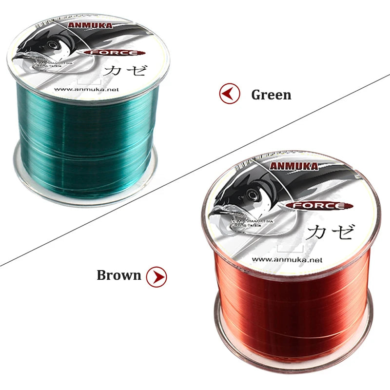 500m Sinking Nylon Fishing Line – High Abrasion Resistance | White/Brown | Sub & Main Line | Fishing Accessories - Cast And Catch