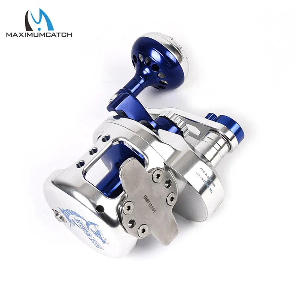 Maximumcatch Aluminum CNC Trolling/Jigging Reel – Left/Right Hand | Max Drag 10–19.5kg - Cast And Catch
