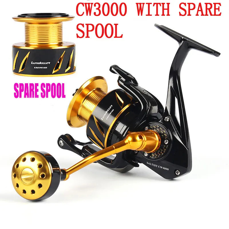 Lurekiller Saltwater Spinning/Jigging Reel – 10BB | Alloy Body | 35kg Drag | Japan Made - Cast And Catch
