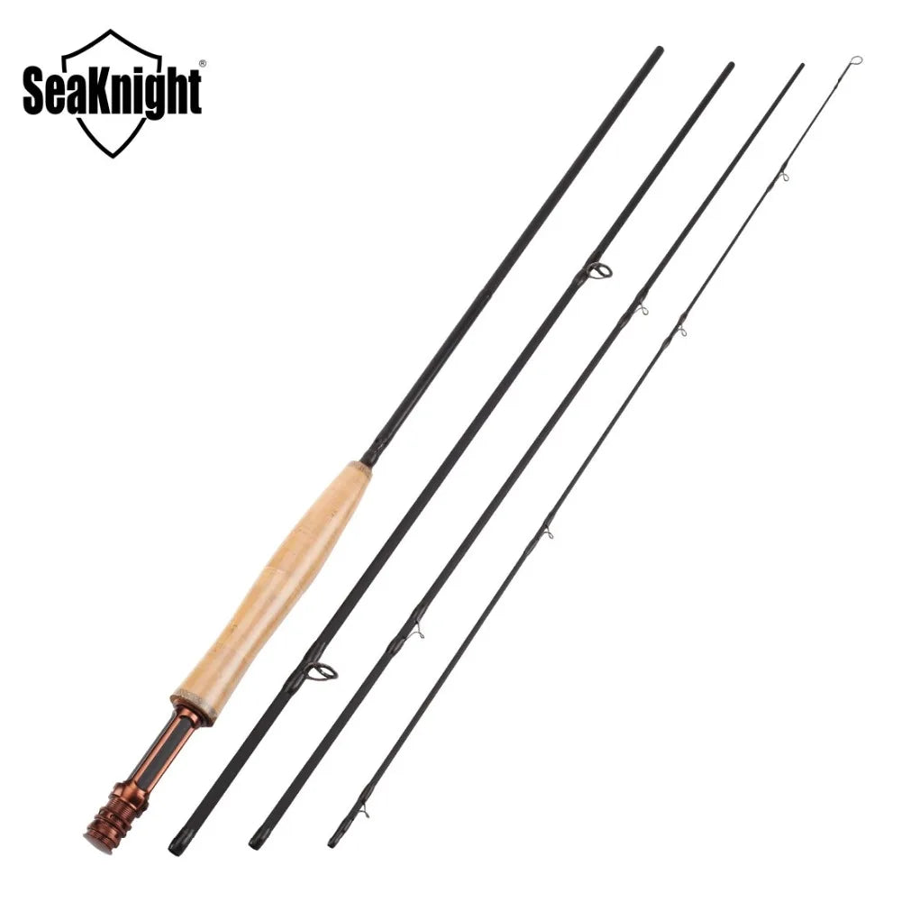 MAXWAY Honor Series Fly Rod – 3/4, 5/6, 7/8 | 2.4m, 2.7m, 3.0m | 40T Carbon | 3A Soft Cork Handle | 4 Sections - Cast And Catch