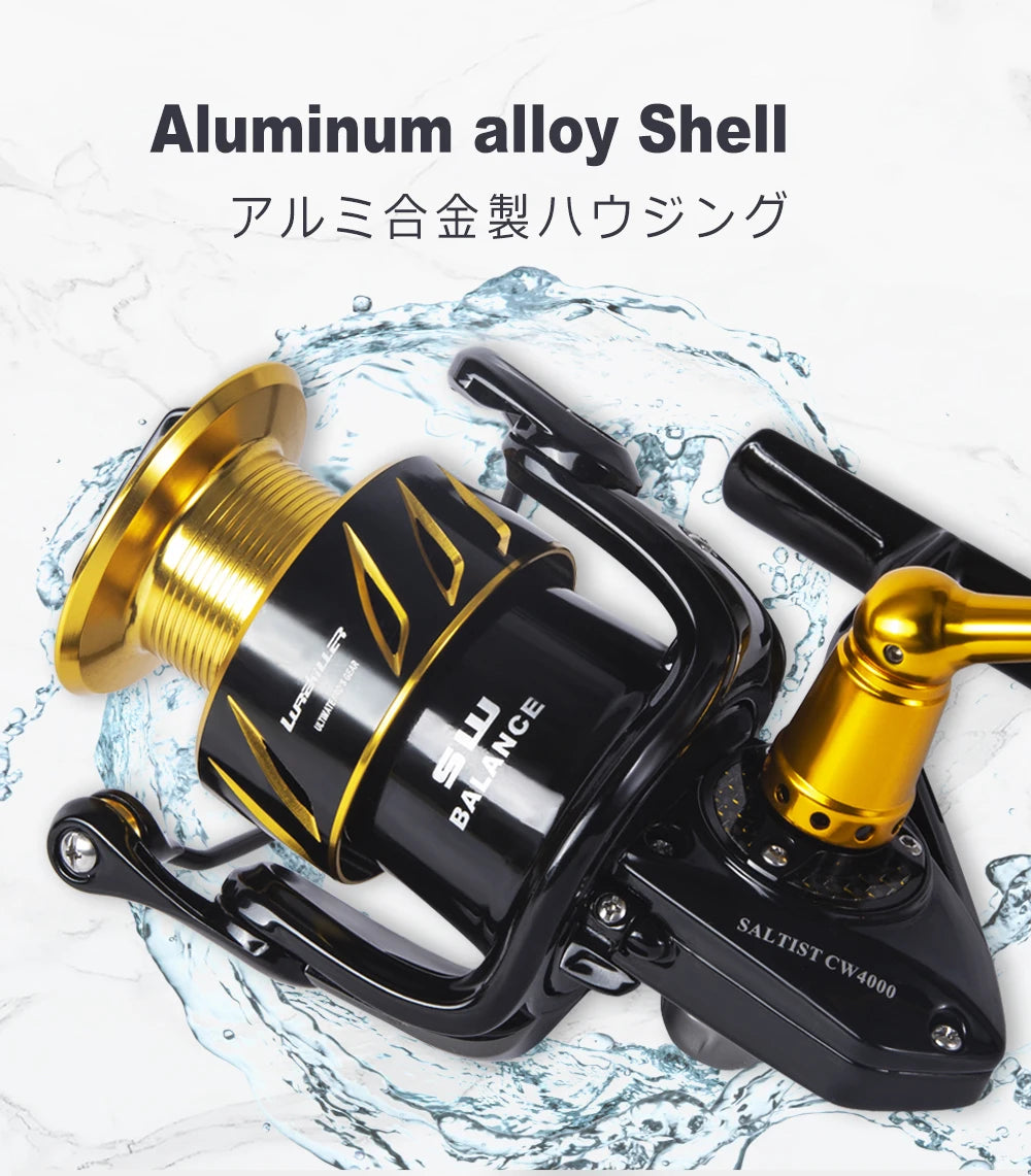 Lurekiller Saltwater Spinning/Jigging Reel – 10BB | Alloy Body | 35kg Drag | Japan Made - Cast And Catch