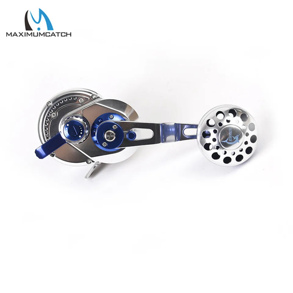 Maximumcatch Aluminum CNC Trolling/Jigging Reel – Left/Right Hand | Max Drag 10–19.5kg - Cast And Catch