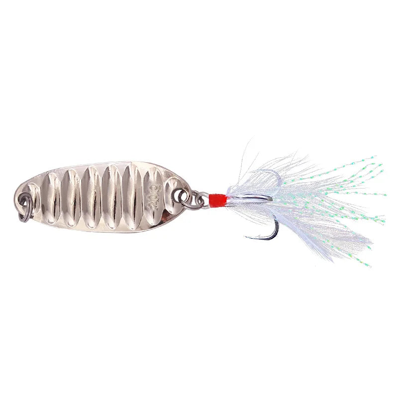 Lure Spoon Fishing Lure – 1pcs | Wobbler/Spinner Bait/Shad | Sequin Metal Jig | Topwater Carp & Bass Fishing - Cast And Catch