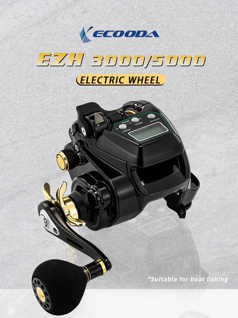 ECOODA-EZH 3000 Electric Reel – Offshore Boat Jigging | 15kg Drag | Saltwater - Cast And Catch