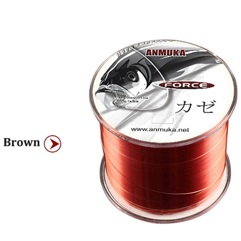 500m Sinking Nylon Fishing Line – High Abrasion Resistance | White/Brown | Sub & Main Line | Fishing Accessories - Cast And Catch