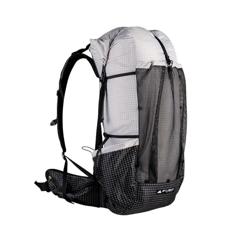 FLAME'S CREED Qi Dian Pro Backpack – 40+16L Ultralight | Frameless Travel, Camping & Hiking Outdoor Pack - Cast And Catch
