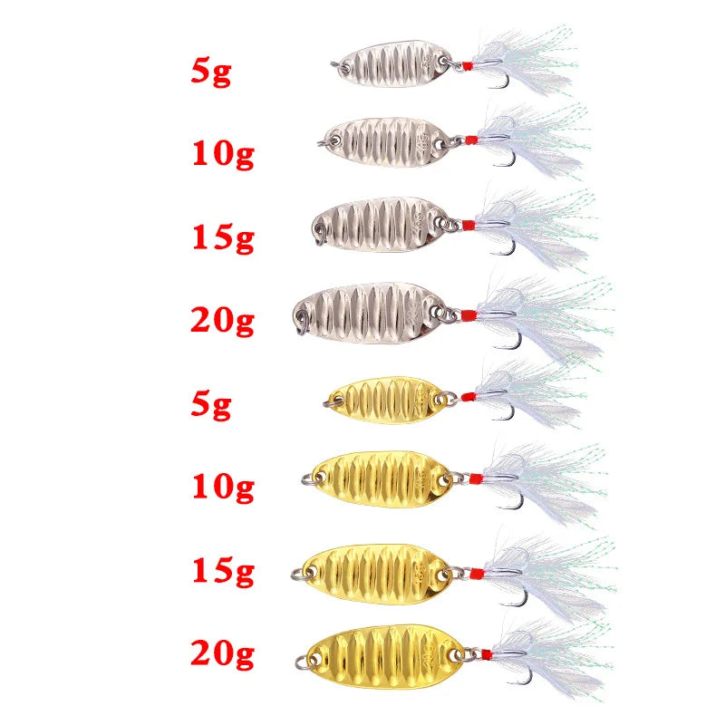 Lure Spoon Fishing Lure – 1pcs | Wobbler/Spinner Bait/Shad | Sequin Metal Jig | Topwater Carp & Bass Fishing - Cast And Catch