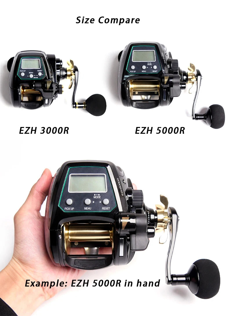 ECOODA-EZH 3000 Electric Reel – Offshore Boat Jigging | 15kg Drag | Saltwater - Cast And Catch