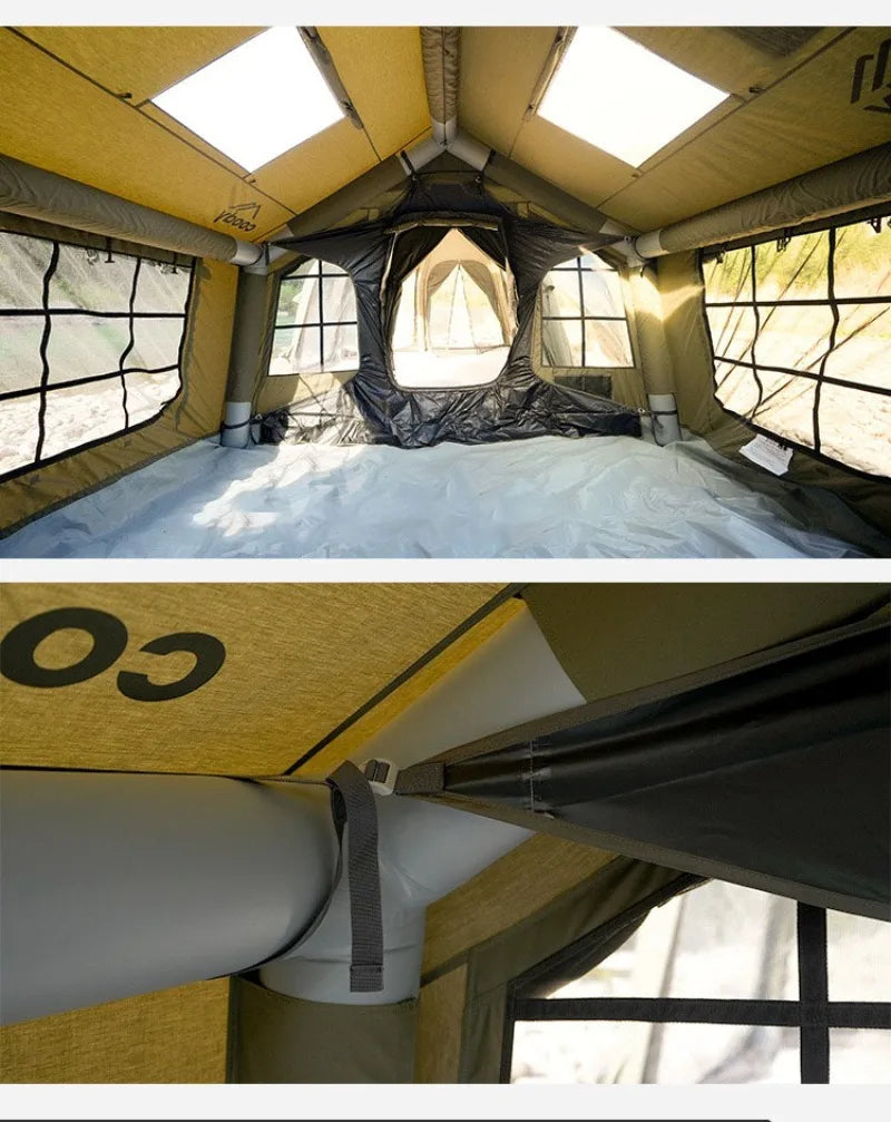 8㎡ Fully Automatic Inflatable Camping Tent – Outdoor Use | Sun Protection, Rainproof & Portable | Ventilated & Bright Interior - Cast And Catch