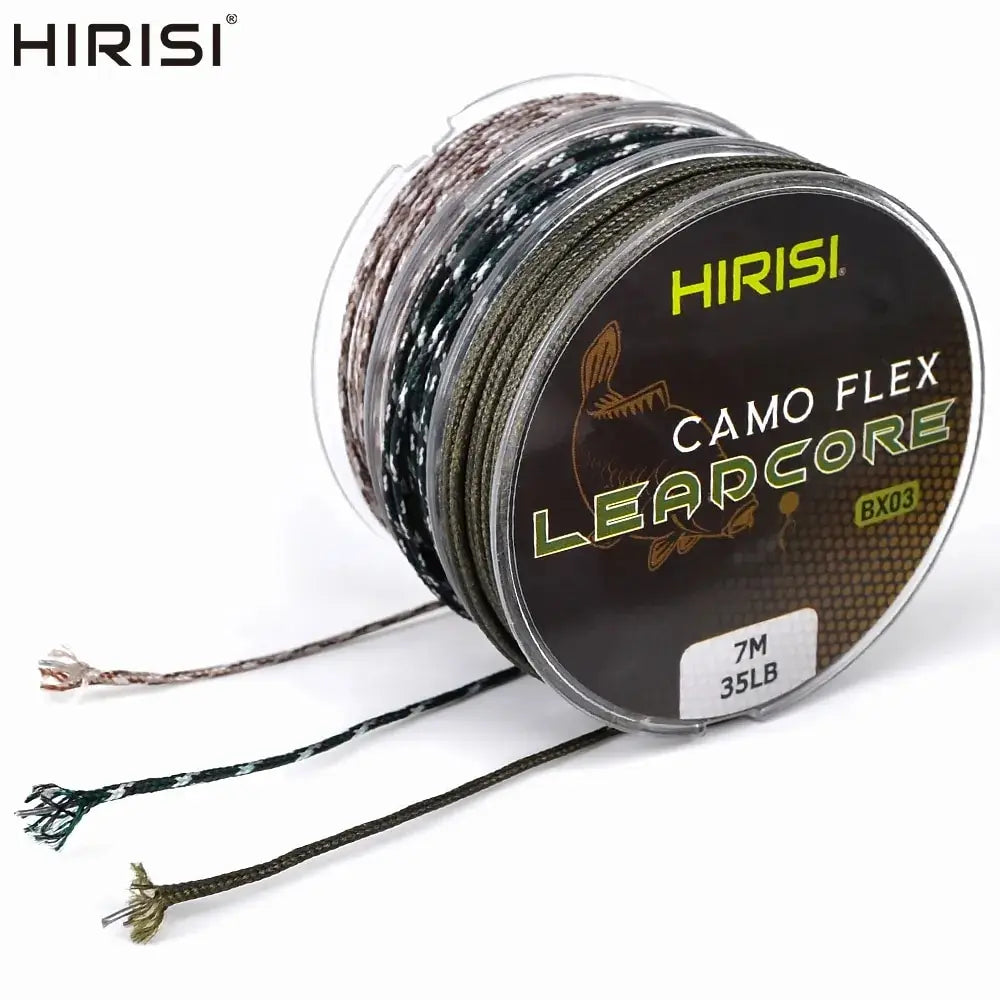 35lb Leadcore Carp Fishing Line – 7m | 3-Color Braided | For Hair Rigs & Carp Tackle - Cast And Catch