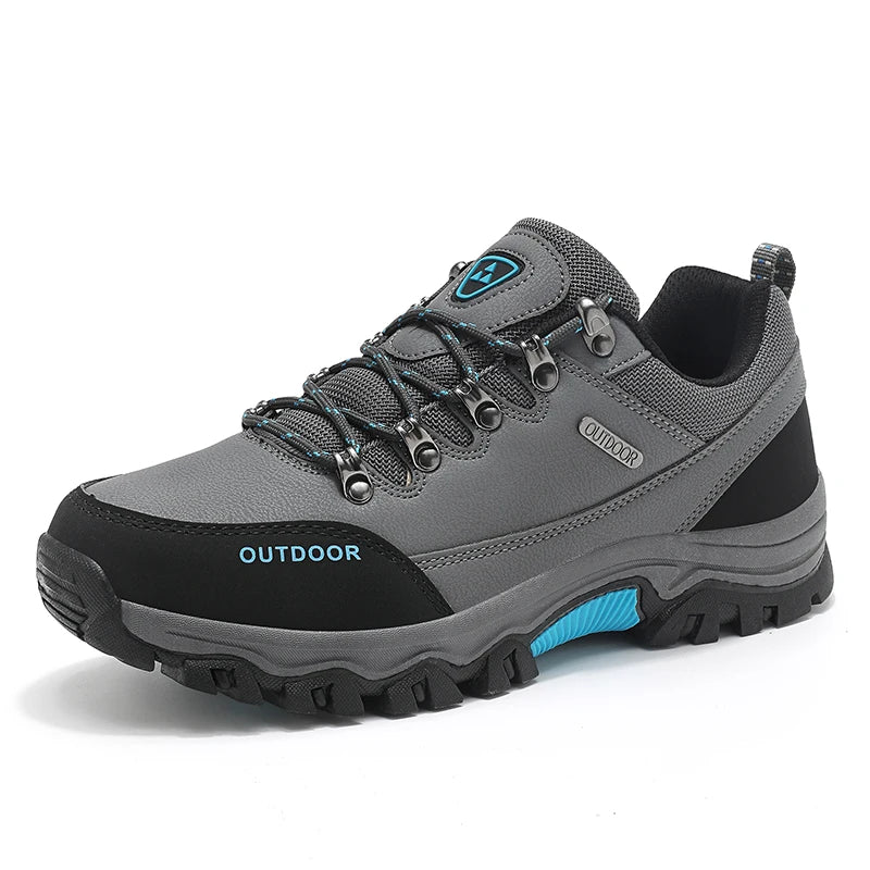 Men’s Waterproof Hiking Shoes – Low-Top Leather Boots | Outdoor Trekking, Walking & Trail Running Sneakers - Cast And Catch