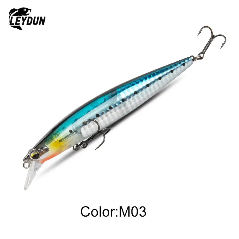 Floating Sea Bass Minnow Lure – 130mm, 20g | Flash Blade | Hard Lure | Good Action | Pike & Bass Tackle - Cast And Catch