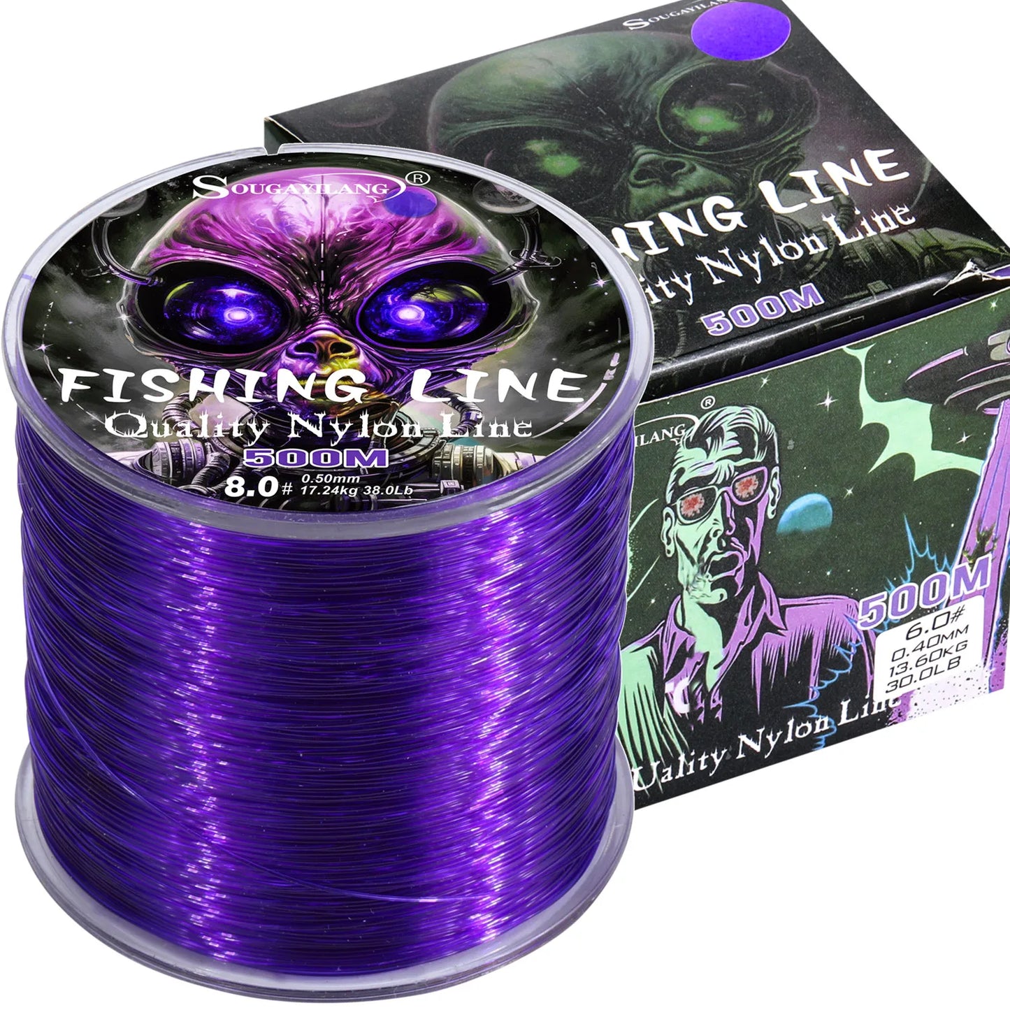 Sougayilang 500m Nylon Fishing Line – 7–38lb Max Drag | Super Strong | Japan Monofilament | Freshwater & Saltwater - Cast And Catch