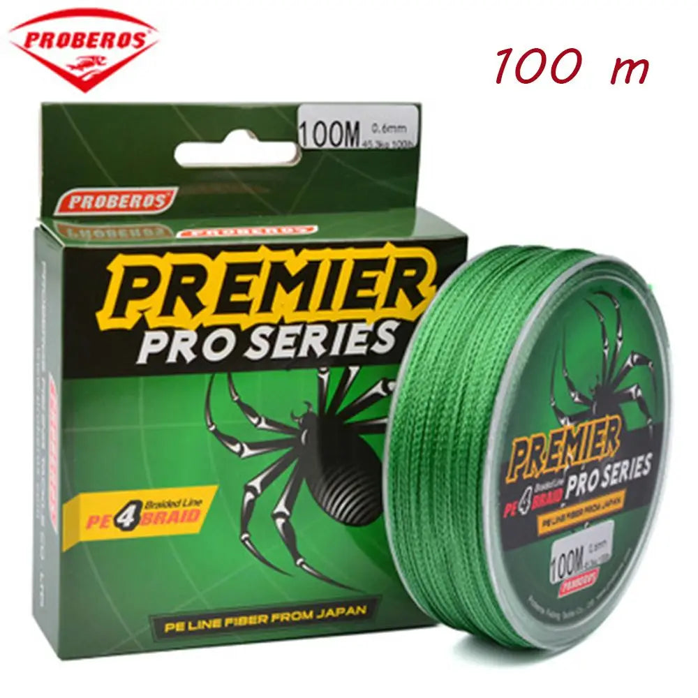 100m 4-Strand PE Braided Fishing Line – Multifilament | Strong, Durable & Portable | Sea Fishing Tackle Wire - Cast And Catch
