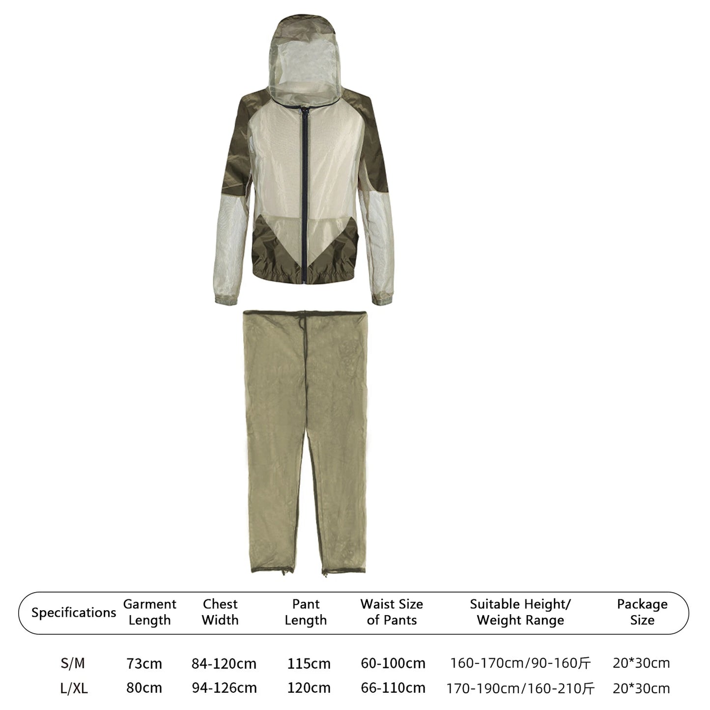 Men’s Fishing Clothes – High-Density Mesh Protection Suit | Long Sleeve Shirt & Pants | Hiking & Fishing - Cast And Catch