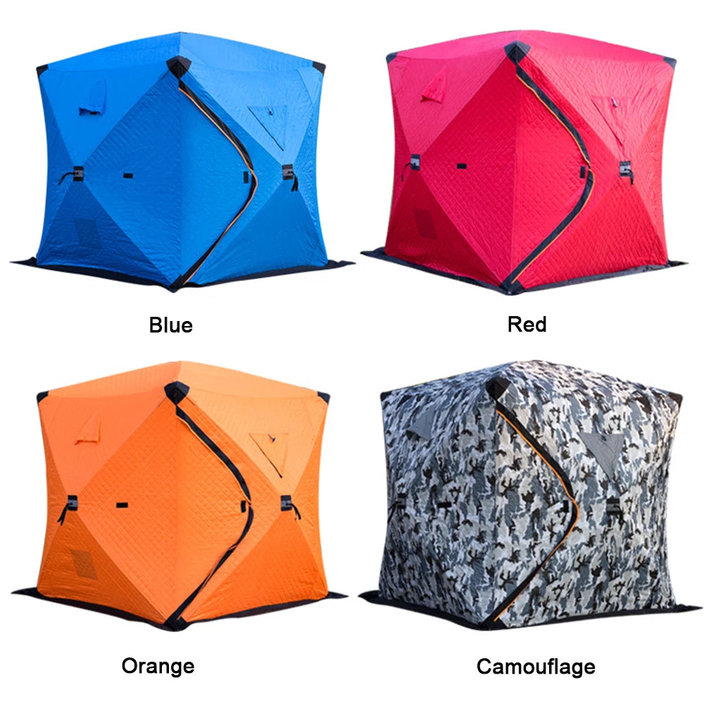 Easy Set-Up Winter Ice Fishing Tent – Portable Shelter | Waterproof & Windproof | Winter Fishing Equipment - Cast And Catch