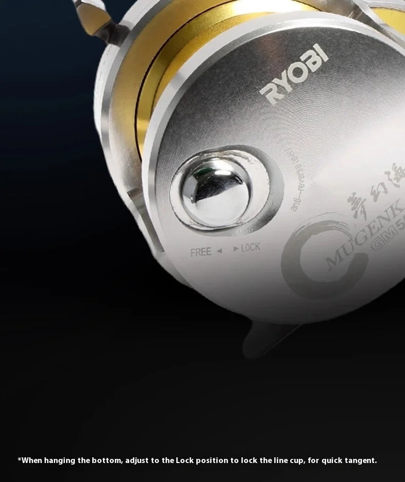 Ryobi/Liyoubi GM500 Dream Boat Reel – Aluminum Body | Iron Plate Slow Shake | Corrosion-Resistant | Sea/Power Fishing - Cast And Catch