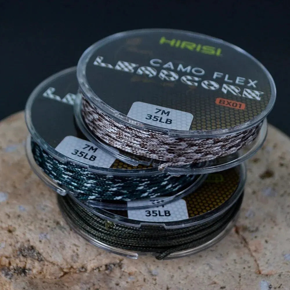 35lb Leadcore Carp Fishing Line – 7m | 3-Color Braided | For Hair Rigs & Carp Tackle - Cast And Catch