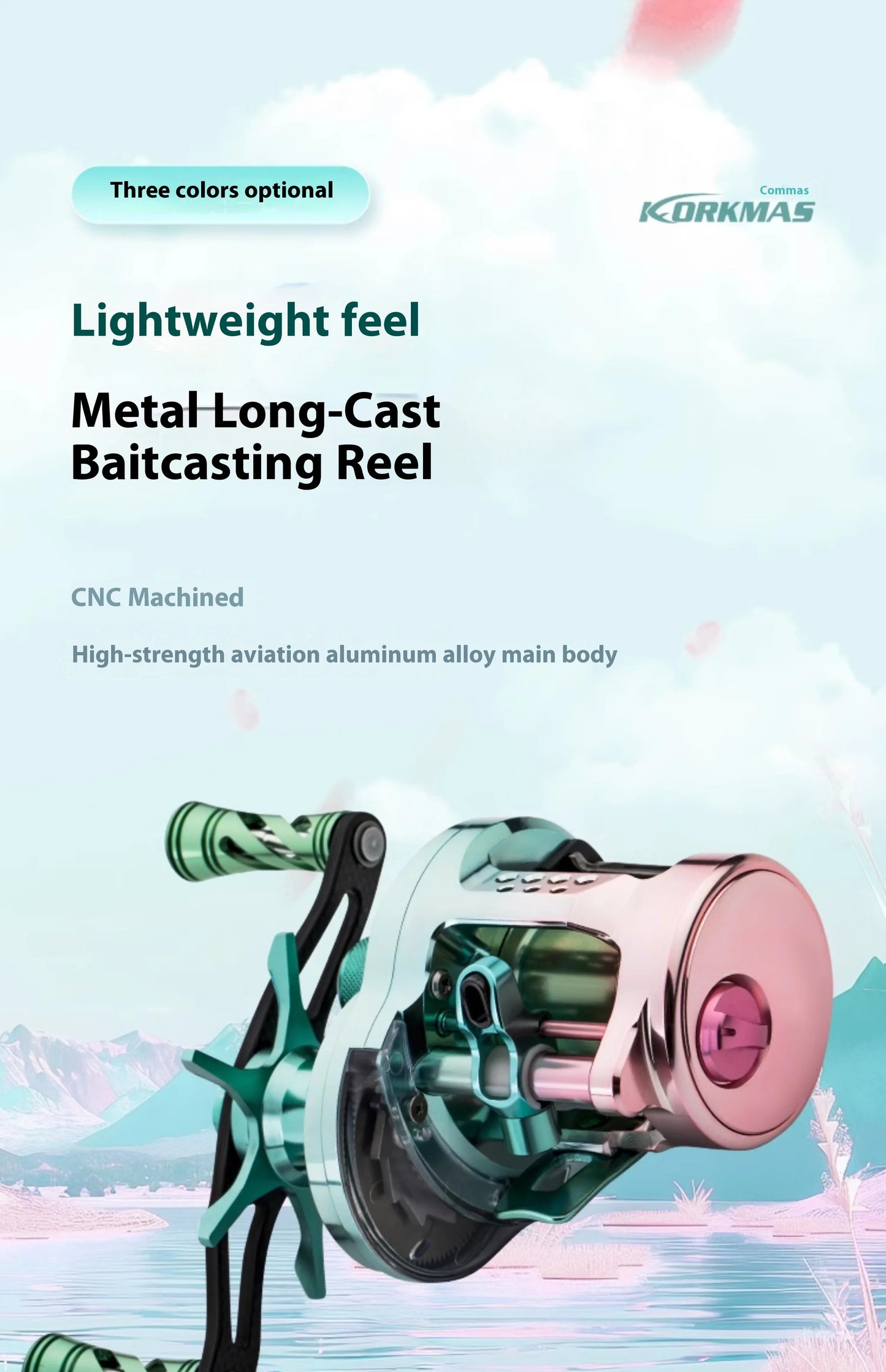 Korkmas Drum S100 – All-Metal Micro/Universal Reel | Long-Distance Casting | For Siniperca/Chuatsi - Cast And Catch