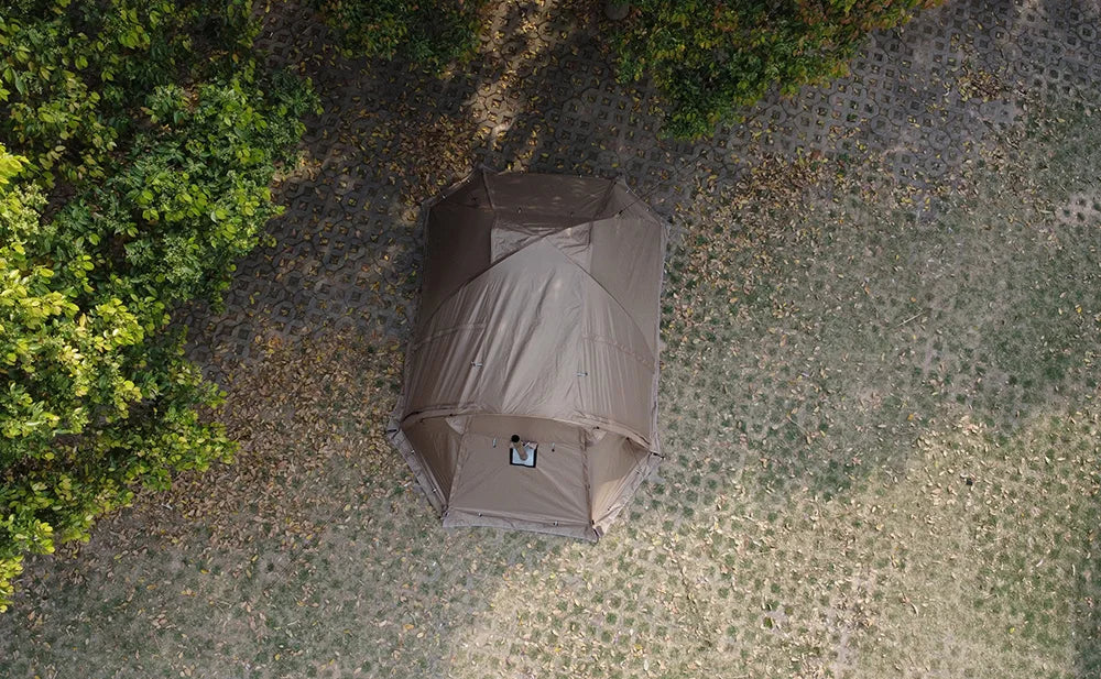 Fireproof Hot Tent – 2 Person Waterproof Dome | Stove Jack & Snow Skirt | Camping, Hiking, Hunting | 4-Season Winter Use - Cast And Catch