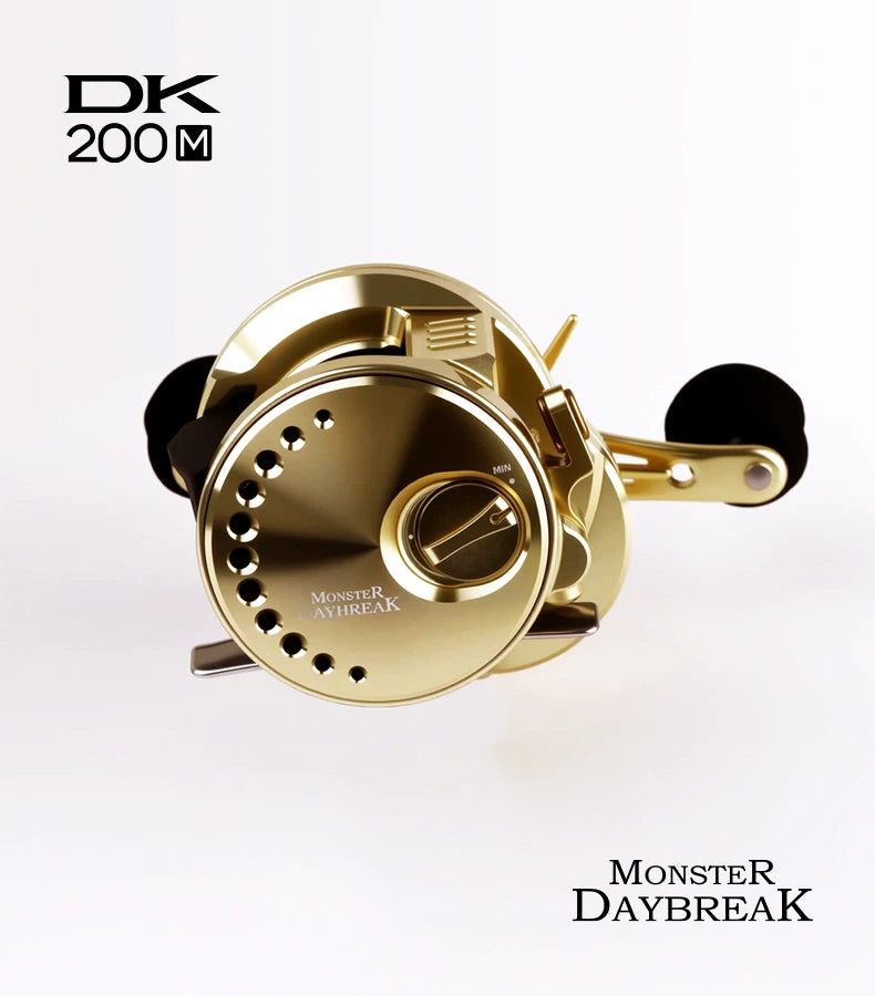 Umi Cast Drum Reel – DK150/DK20 | 7.5:1 Gear Ratio | 7/15kg Drag | Baitcasting | 12+1BB | Aluminum Alloy Handle - Cast And Catch