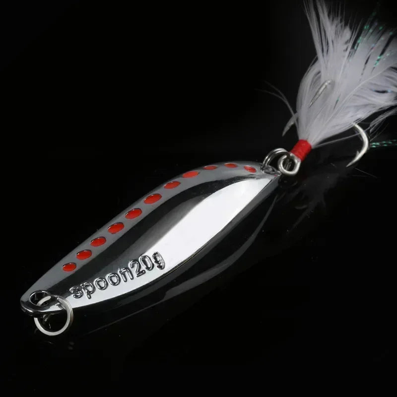 Metal VIB Leech Spinner Lures – 5–30g | Spoon Bait | Artificial | Bass, Pike & Perch Fishing Tackle - Cast And Catch