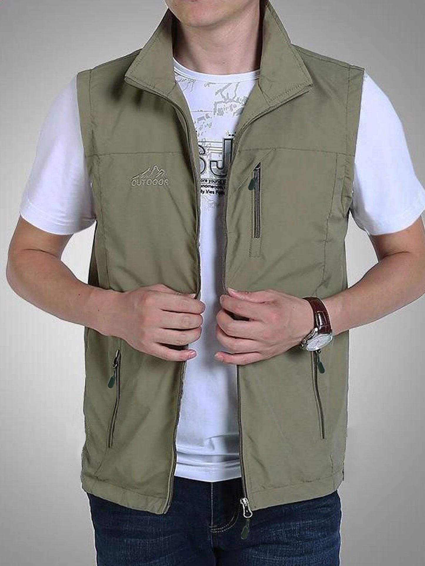 Men’s Fishing Vest – 2025 Spring/Autumn | Quick-Drying Outdoor & Leisure Vest | Photography, Fishing & Work Use | Horse Clip - Cast And Catch