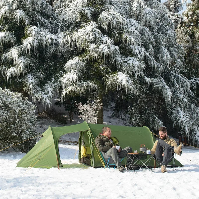 Naturehike Extended Camping Tunnel Tent – Waterproof Double-Layer | Lightweight | 2–4 Person Travel & Outdoor Use - Cast And Catch