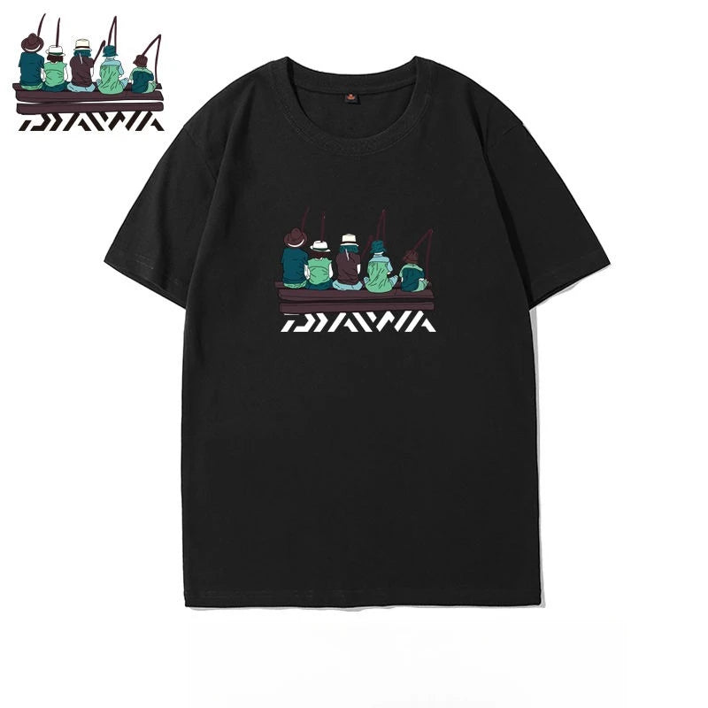 Men’s Outdoor Fishing T-Shirt – Short Sleeve Cotton | Loose Fit | Summer Sea Fishing & Casual Wear - Cast And Catch
