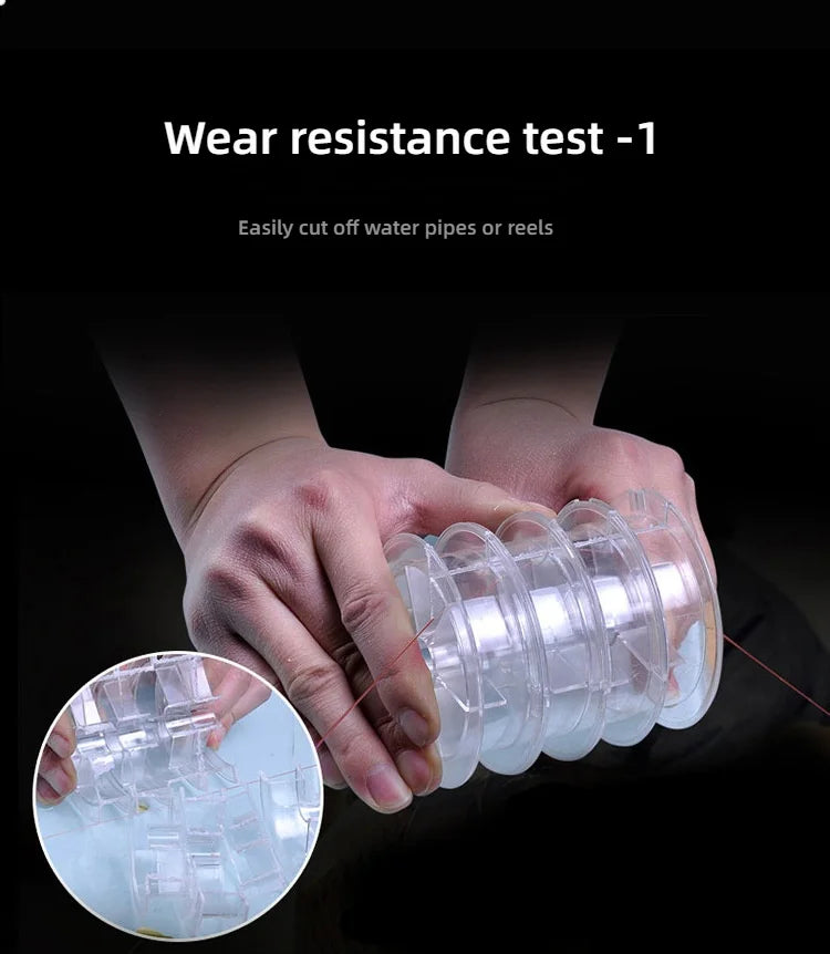 300M Nylon Fishing Line – 0.4–1.0mm | High Strength & Abrasion-Resistant | Clear/Invisible | Freshwater & Saltwater - Cast And Catch