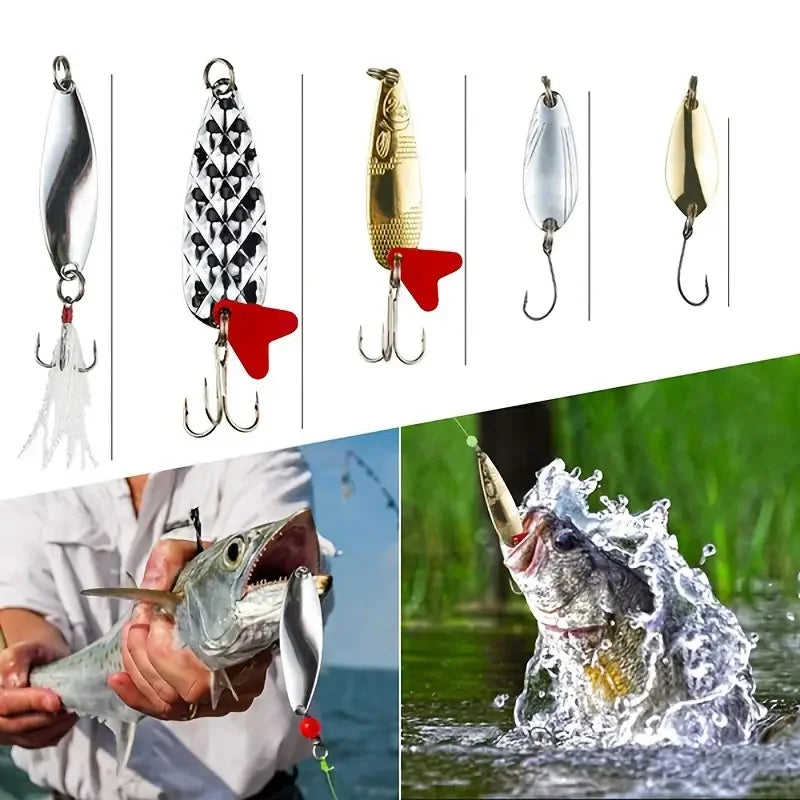 Fishing Lure Set – 18/21/59/142pcs Mixed VIB Lures | Soft Lures, Minnows, Poppers & Hooks | Freshwater Fishing Accessories - Cast And Catch