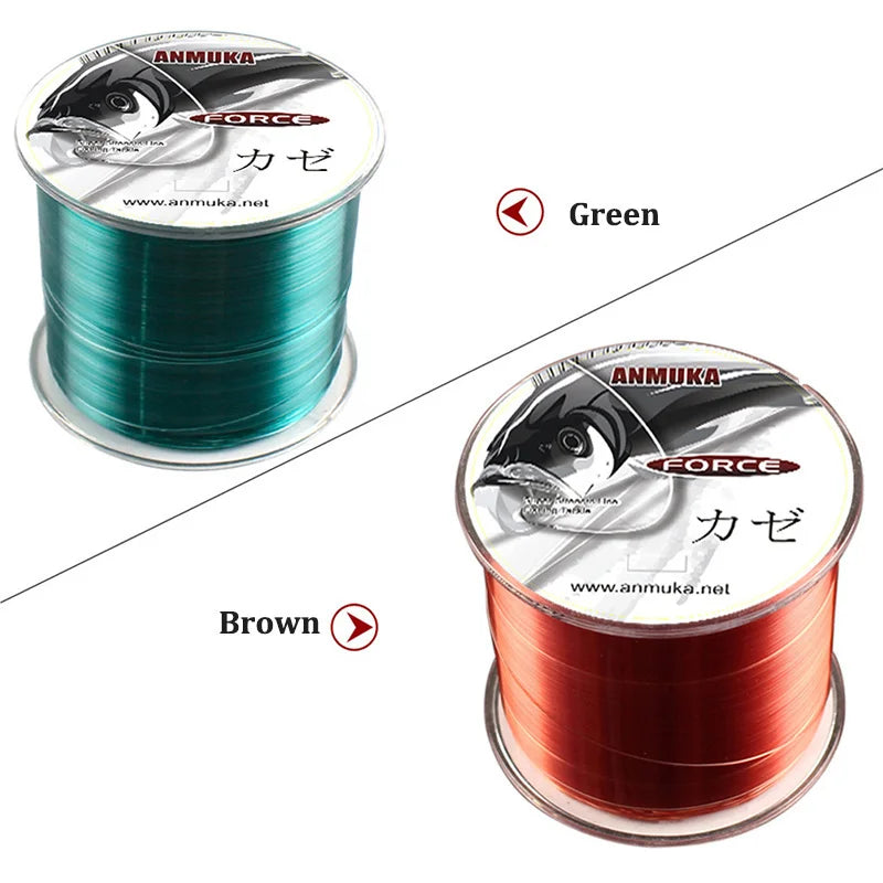 500m Sinking Nylon Fishing Line – High Abrasion Resistance | White/Brown | Sub & Main Line | Fishing Accessories - Cast And Catch