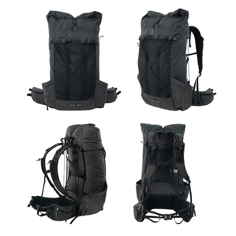 3F UL GEAR TianShan Backpack – 35+10L Ultralight | 70D/210D Dyneema | Large Capacity, Waterproof | Outdoor Camping, Hiking & Climbing - Cast And Catch