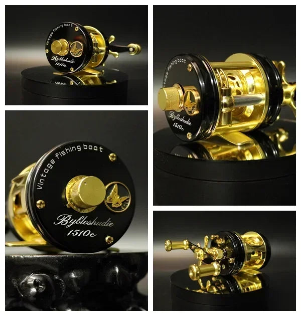 AIOUSHI BH300 Blusi Trout Reel – Right-Hand | 2kg Brake Power | Magnetic Brake | Retro Base Version - Cast And Catch