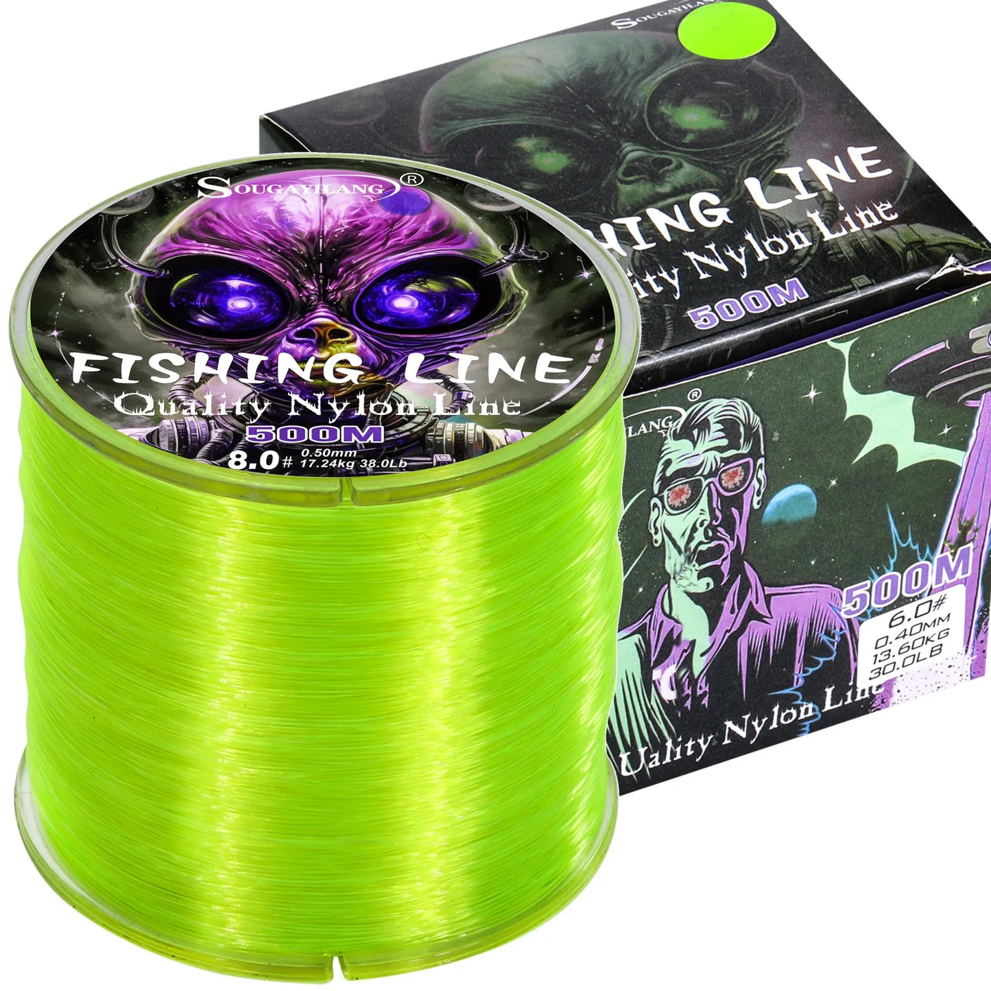 Sougayilang 500m Nylon Fishing Line – 7–38lb Max Drag | Super Strong | Japan Monofilament | Freshwater & Saltwater - Cast And Catch
