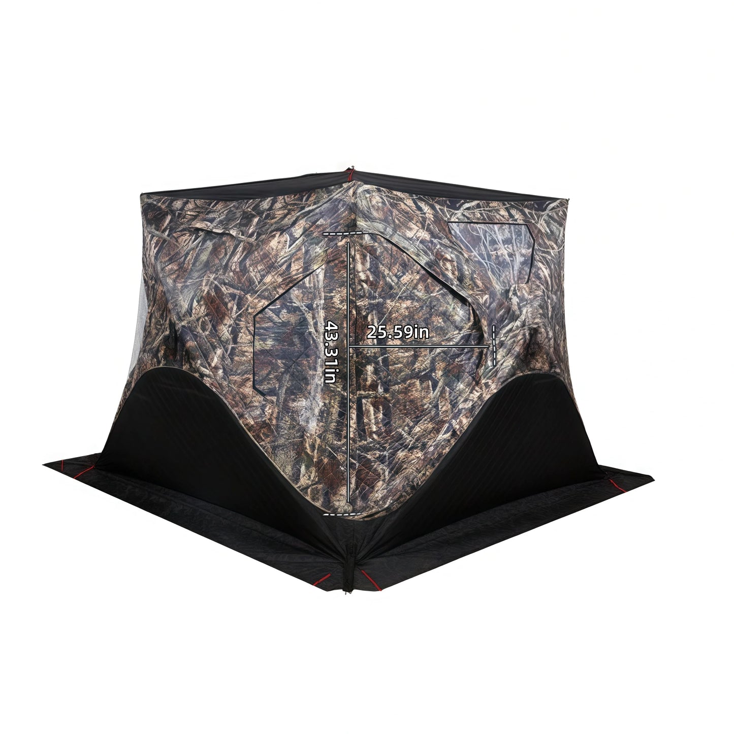 Outdoor Ice Fishing Tent – Thickened Cotton | Snowproof Winter Tent | 3–4 Person with Chimney Opening - Cast And Catch