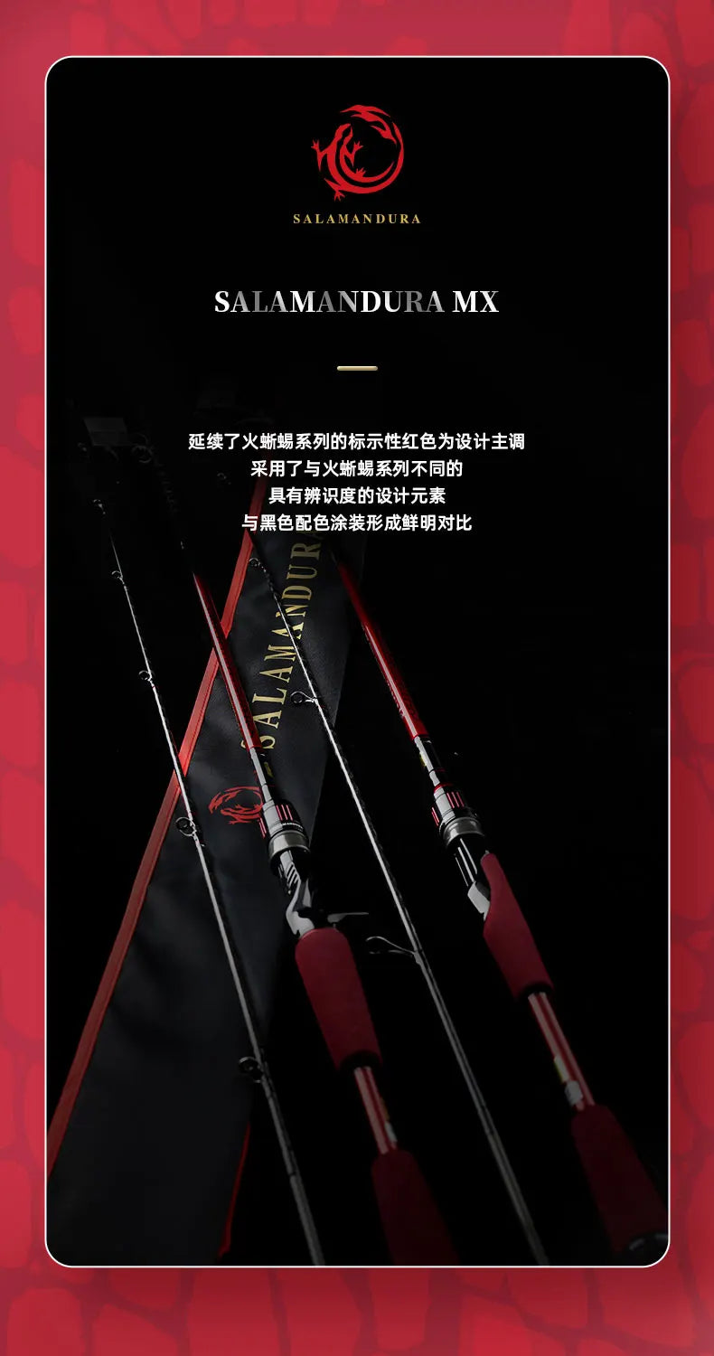 2022 DAIWA SALAMANDURA MX Rod – Spinning/Baitcasting | High Carbon | 2 Sections | Fast Action | FUJI Guides - Cast And Catch