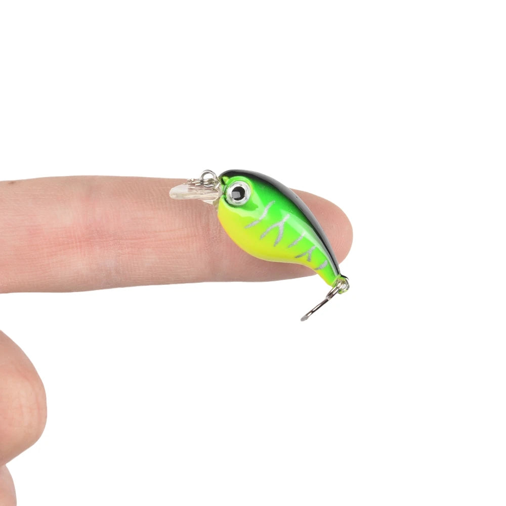 Mini Fishing Wobbler Lure – 2.1g | Floating Crankbait | Artificial Hard Bait for Pike, Walleye & Bass - Cast And Catch