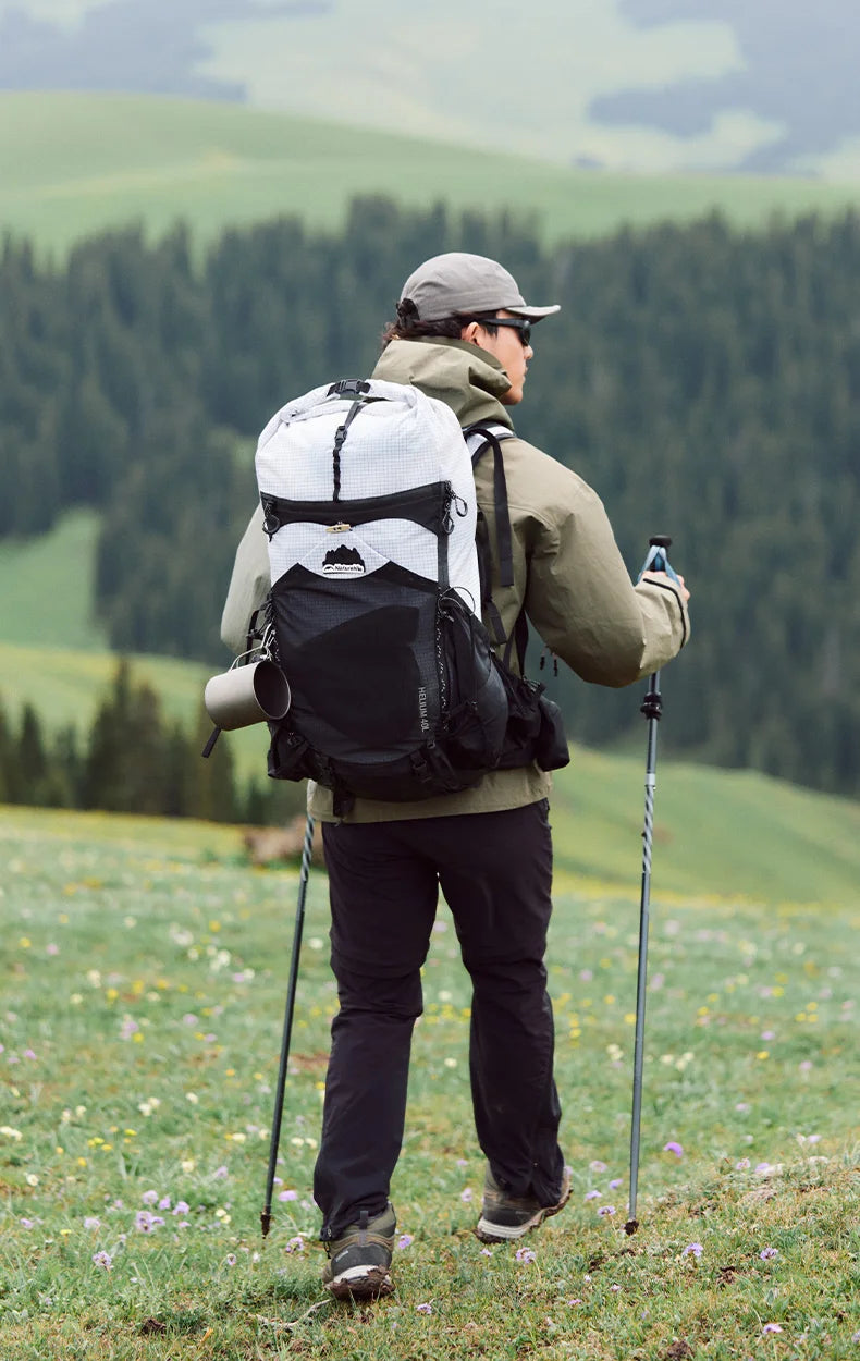 Naturehike 2025 Hiking Backpack – 40L Large Capacity | Ergonomic Design | Waterproof with Raincover | Travel & Trekking Bag - Cast And Catch