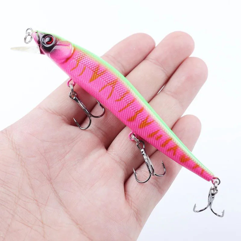 Fishing Lure – 11.5cm, 14g | Artificial Bionic Swing Hard Bait | 3D Eyes & Hooks | Carp, Bass & Pike | 5/10pcs - Cast And Catch