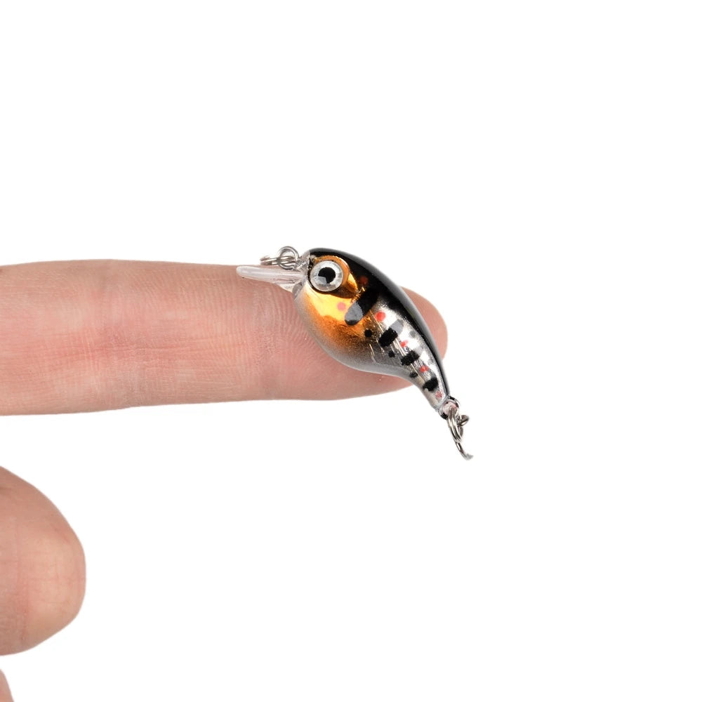 Mini Fishing Wobbler Lure – 2.1g | Floating Crankbait | Artificial Hard Bait for Pike, Walleye & Bass - Cast And Catch