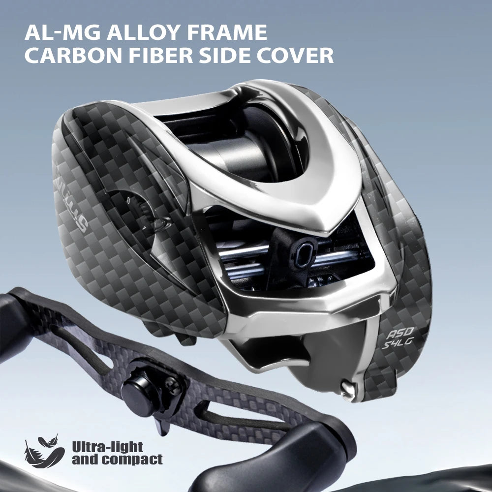 CYLIUS ASHMOON Alloy Baitcasting Reel – 8.1:1 High Gear Ratio | Max Drag 6kg | Long Handle | BFS / All-Purpose / Sea Fishing - Cast And Catch