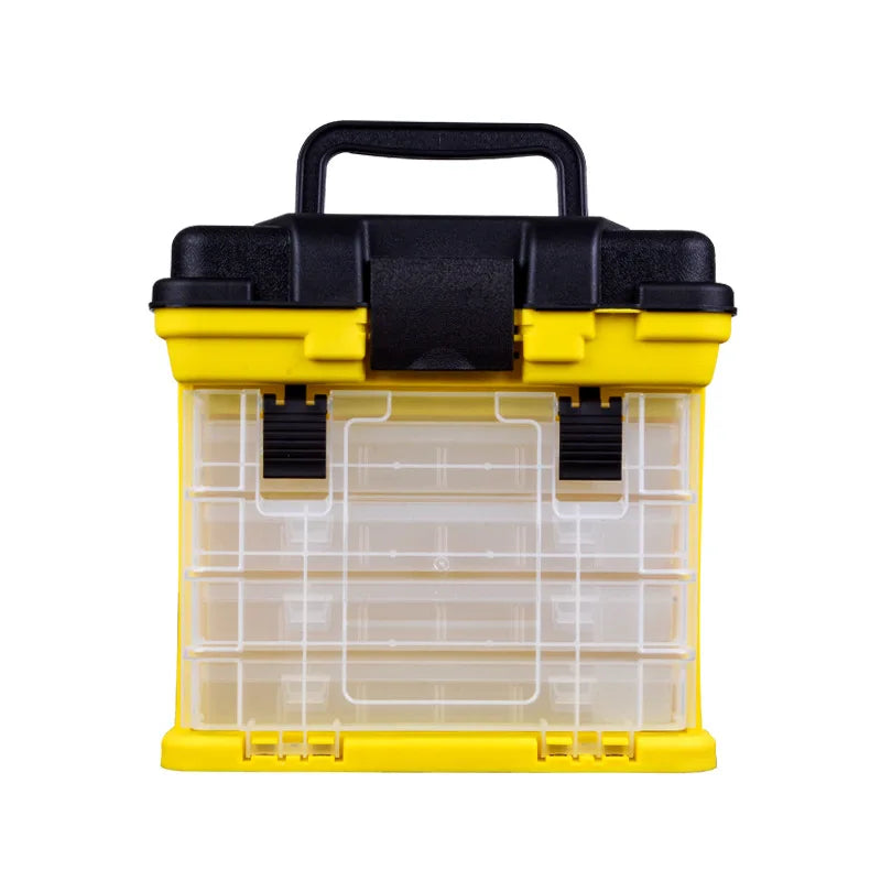 4-Layer Portable Fishing Tackle Box – Large Capacity | High-Strength Lure & Tool Storage with Handle - Cast And Catch