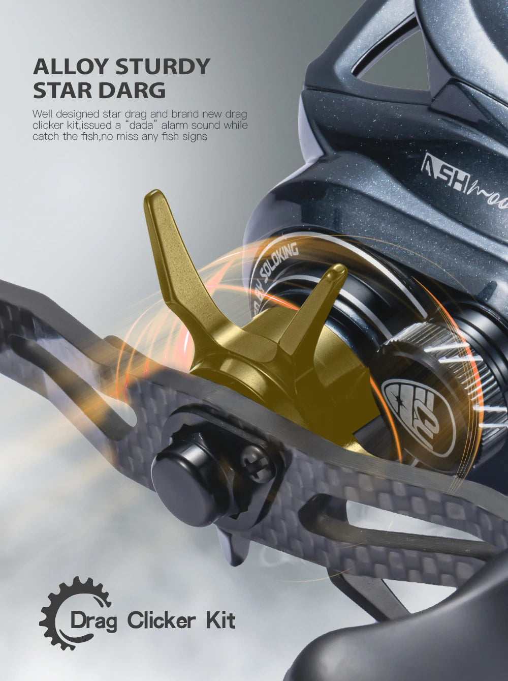 CYLIUS ASHMOON Alloy Baitcasting Reel – 8.1:1 High Gear Ratio | Max Drag 6kg | Long Handle | BFS / All-Purpose / Sea Fishing - Cast And Catch