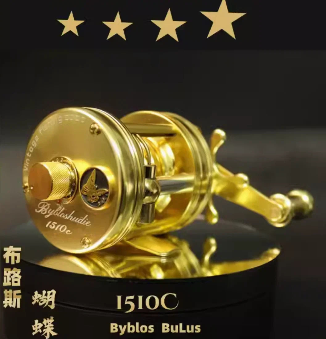 AIOUSHI BH300 Blusi Trout Reel – Right-Hand | 2kg Brake Power | Magnetic Brake | Retro Base Version - Cast And Catch