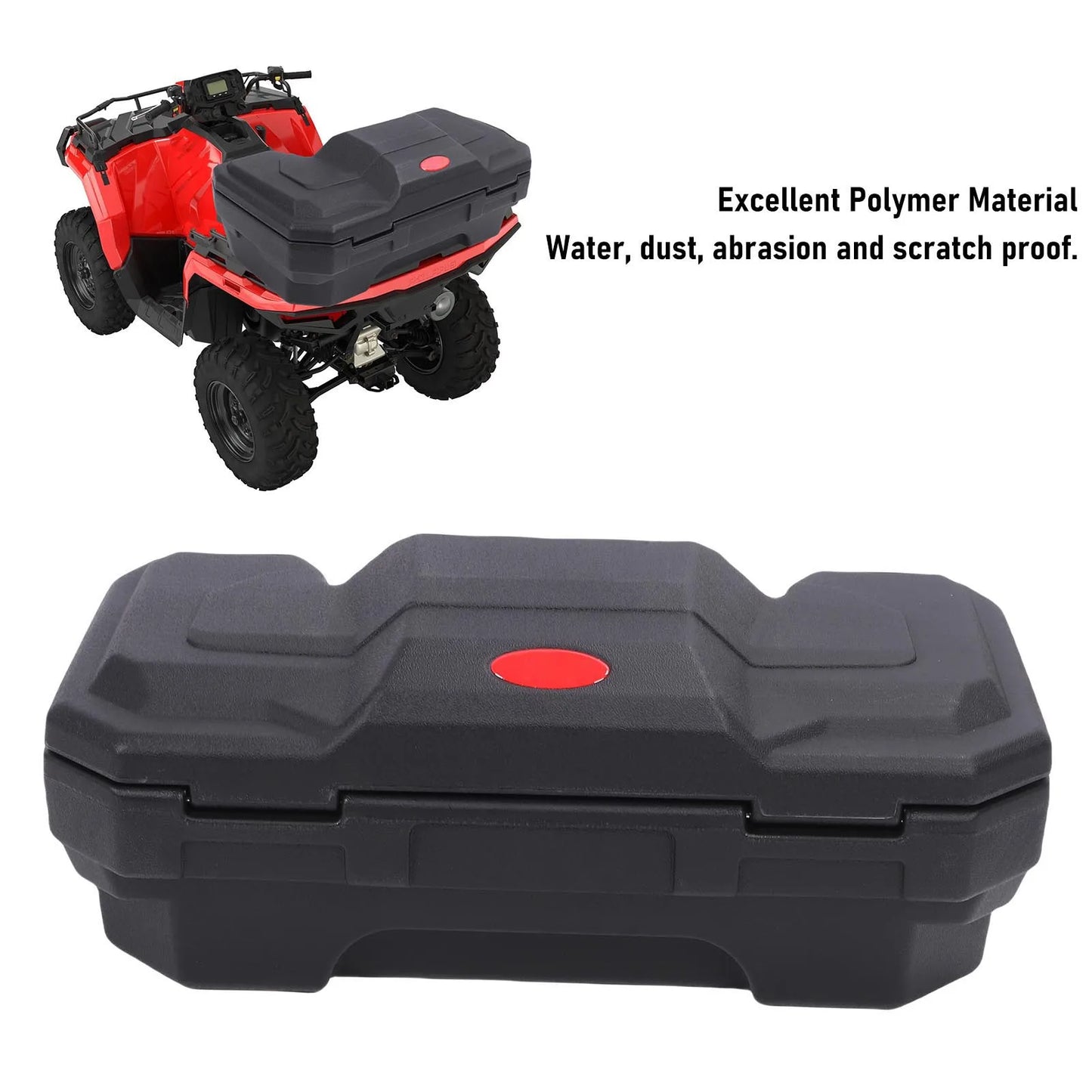 ATV Rear Storage Box – 55L Large Capacity | Rainproof Luggage Box with Backrest & Safety Lock | Hiking & Camping - Cast And Catch
